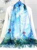 Women with a Parasol Double-sided Oil Painting Design Fashion Scarf